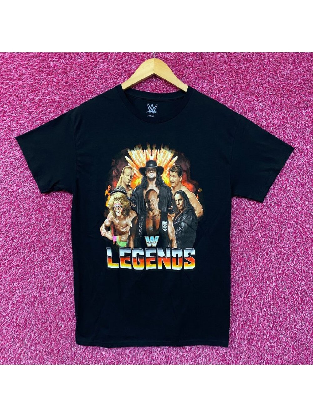 WWE Legends Wrestling Champions Poster T-Shirt Medium